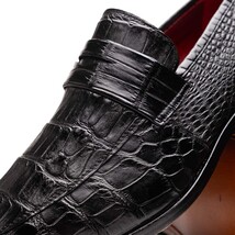 Matteo Genuine Alligator Slip-On Loafer Black image 3
