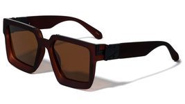 Dweebzilla Soft Rubber Coated Sleek Oversized Thick Bold Square Luxury Sunglasse - £11.00 GBP+