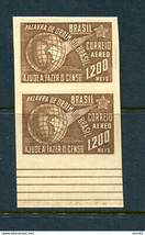 Brazil 1941 Imperf Pair no Wmk Proof Sc C43 Mint 14037 - £31.64 GBP