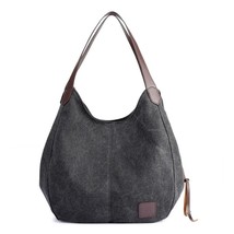 2023 Korean Women&#39;s Canvas Handbag Large Capacity Solid High QualityTel  Bag Fem - £147.40 GBP