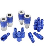 Colorconnex Coupler &amp; Plug Kit, Automotive Type C, 1/4&quot; Npt, Blue,, A72458C - $42.97