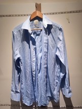 Mens Next Long Sleeve Shirt BLUE   Size 16 Express Shipping - £17.64 GBP