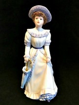 Figurine Home Interiors 1998  Penelope Lady Figurine with Parasol #1491 EUC - £26.50 GBP