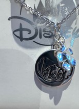 Disney Parks Stitch Silver Color with Faux Gems Necklace NEW - $31.00