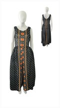 Vintage 1960s Boho Gypsy Festival Wide Leg Romper Jumpsuit M - $1,555.76 MXN