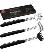 3PK Extendable Back Scratcher Stainless Steel Portable Telescoping Rubbe... - $162.34 MXN