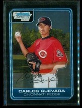 2006 1ST Bowman Chrome Baseball Trading Card BC106 Carlos Guevara Reds - £6.56 GBP