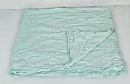 Aden + Anais Blue Aqua Teal Viscose Bamboo Solid Plain Swaddle Baby Blanket - $52.46
