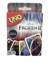 UNO Disney Frozen II Themed Card Game 2019 Mattel Elsa Olaf Anna Kristof... - $14.51