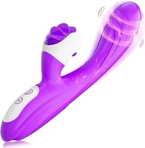 Rabbit Vibrator Dildo Anal Sex Toys for Women, G Spot Vibrator (Purple) - £19.25 GBP