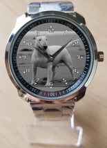 Bull Terrier White Pet Dog Unique Unisex Beautiful Wrist Watch Sporty - £27.42 GBP