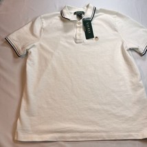 Lauren Ralph Lauren Womens Short Sleeved White Polo Shirt Monogram XL NWT - £22.91 GBP