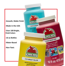 Apple Barrel Acrylic Paint 16 oz Various Colors New - £7.22 GBP