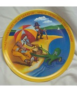 1977 McDonald&#39;s Characters Summer Beach 10&quot; Children&#39;s Plastic Plate Ronald - $22.41 CAD