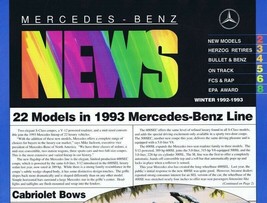 ORIGINAL Vintage Winter 1992 Mercedes Benz News Magazine - £15.56 GBP