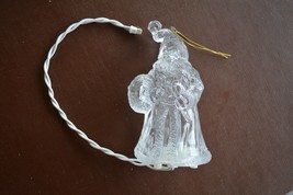 Pig Tail Ice Clear Santa Claus Christmas Tree Holday Lighted Light Up Or... - $13.55