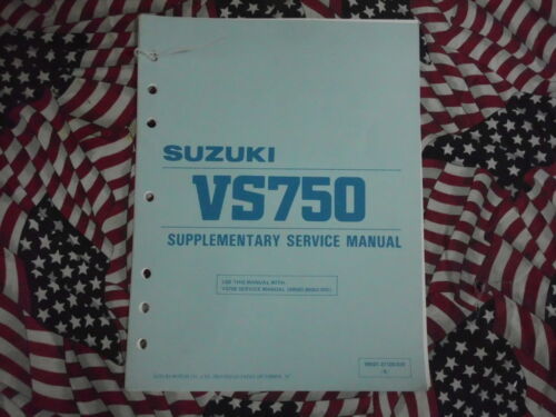 Primary image for 1988 Suzuki Motorcycle VS750 Supplementary Service Manual FACTORY OEM BOOK 88