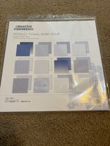 Creative Memories TOTALLY TONAL BABY BLUE Designer Paper Pack !2 sheets ... - $10.40