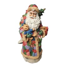 Vintage Christmas Santa Clause Resin With Toys 15&quot; Tall 1996 JC Penny EX... - $28.59