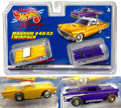 1999 TYCO Mattel 1957 Ford ThunderBird &amp; Chevy Bel Air Slot Car Twinpack 36937 - £47.17 GBP