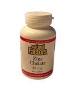 Natural Factors Zinc Citrate 25 mg, 90 Tablets - $13.63 CAD