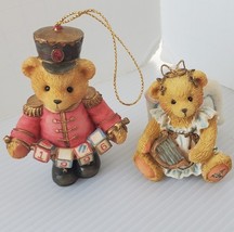 Lot Of 2 Cherished Teddies Ornaments Christmas Angel Toy Soldier 1996 19... - $14.00