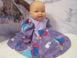 baby doll clothes 2 piece frozen elsa/anna 14-16&quot; berenguer/american bit... - $21.06