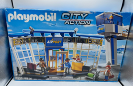 Playmobil #5338 City Action Airport Control Tower Playset &amp; Figures New Sealed - £91.40 GBP