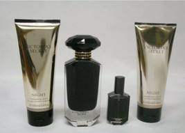 Nib Victoria&#39;s Secret Night 4pc Gift Set Eau De Parfume Fragrance Lotion &amp; Wash - £125.54 GBP