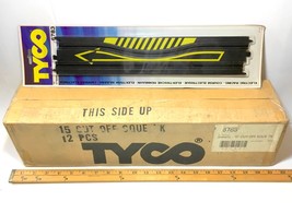 12pc TYCO Mattel HO Slot Car 15&quot; Straight SQUEEZE Track 6783 Factory Sealed Case - £31.46 GBP