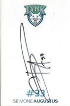 Seimone Augustus Signed 4x6 Postcard Minnesota Lynx - £15.56 GBP