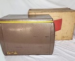 Vintage Vintage Carlisle Brown &amp; Gold Cooler w/ Box - £64.09 GBP