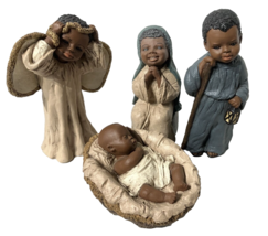 Martha Holcombe - All God&#39;s Children  4 Piece Nativity Mary, Joseph &amp; Jesus - £53.25 GBP