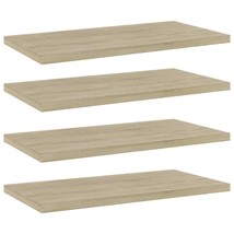  Shelf Set of 4 Sonoma oak Engineered wood 15.7 in x 7.9 in - $1,122.95 MXN