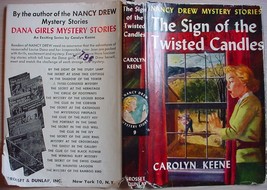 Nancy Drew #9 SIGN OF THE TWISTED CANDLES 1960B-65 hcdj Carolyn Keene mystery - £19.11 GBP