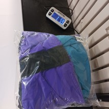 Vtg 80's Columbia Gizzmo Women's Black/Purple Nylon Full Zip Parka Jacket Large image 11