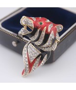 Vintage Attwood and Sawyer (A&amp;S) Tiger&#39;s Head Brooch - $67.00