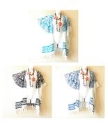 CG50 Abstract Cardigan Duster Kimono Open Front Jacket Cover up Top up t... - $24.90