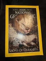 National Geographic August 1994 Vol 186 No 2  Lions Chornobyl Jellyfish - £8.69 GBP