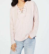 Hippie Rose Juniors Velvet Lace Up Hooded Top Size X-Large Color Rose Combo - £16.16 GBP