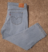 LEVI&#39;S Jeans Size 33 Womens 311 Shaping Skinny Capri Denim 36x22.5 - $16.49