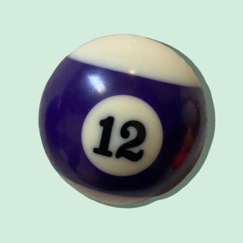 12 Twelve Pool Billiard Ball 2.25&quot; Stripe 2 1/4&quot; Standard Vintage Replac... - $13.47