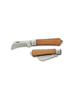 Kanetsune KT-406 Hawkbill Electrician&#39;s Wood Handle Folding Pocket Knife - $19.75