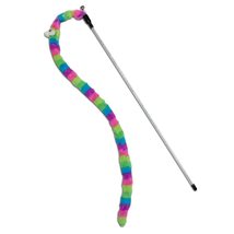 Touchcat &#39;Worm-Tail&#39; Cat Teaser with Durable Glittered Cat Wand for Prem... - $19.99