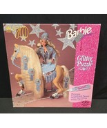 Barbie Glitter Jigsaw Puzzle  70 Piece Golden 1998 Vintage Sealed NIB 11... - $368.83 MXN