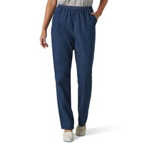 Womens Cotton Pull-On Pant With Elastic Waist Jeans, Original Stonewash ... - $33.99