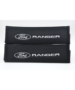 2 pieces (1 PAIR) Ford Ranger Embroidery Seat Belt Cover Pads (White on ... - $24.60 CAD