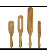 Mad Hungry Original 4-Piece Acacia Spurtle Set Natural Wood - $294.04 MXN