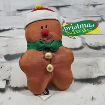 Christmas Minis Gingerbread Man Plush Stuffed Toy 5&quot; Gibson - $9.89