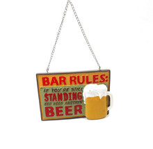 Midwest CBK Bar Rules Beer Themed Ornament Man Cave - £4.78 GBP